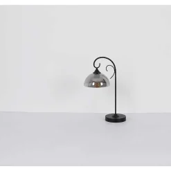 Lampe De Table Globo Cottage Noir, 1 Lumiere