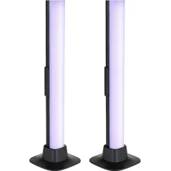 Lampe De Table Globo Polliver Led Noir, 1 Lumiere, Changeur De Couleurs