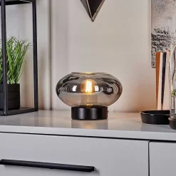 Lampe De Table Haikala Noir, 1 Lumiere