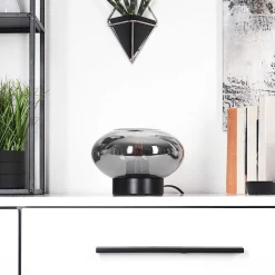 Lampe De Table Haikala Noir, 1 Lumiere