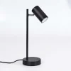 Lampe De Table Javel Chrome, Noir, 1 Lumiere
