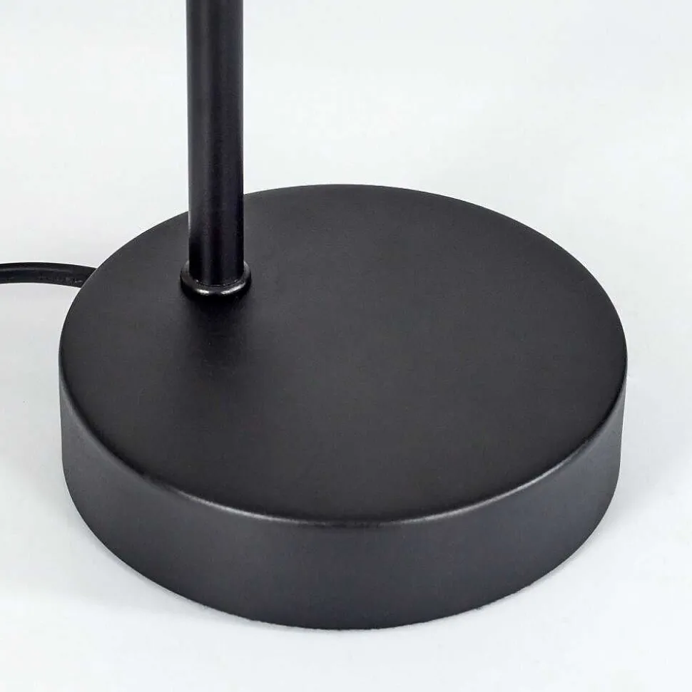 Lampe De Table Javel Chrome, Noir, 1 Lumiere