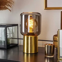 Lampe De Table Keppoch Laiton, 1 Lumiere