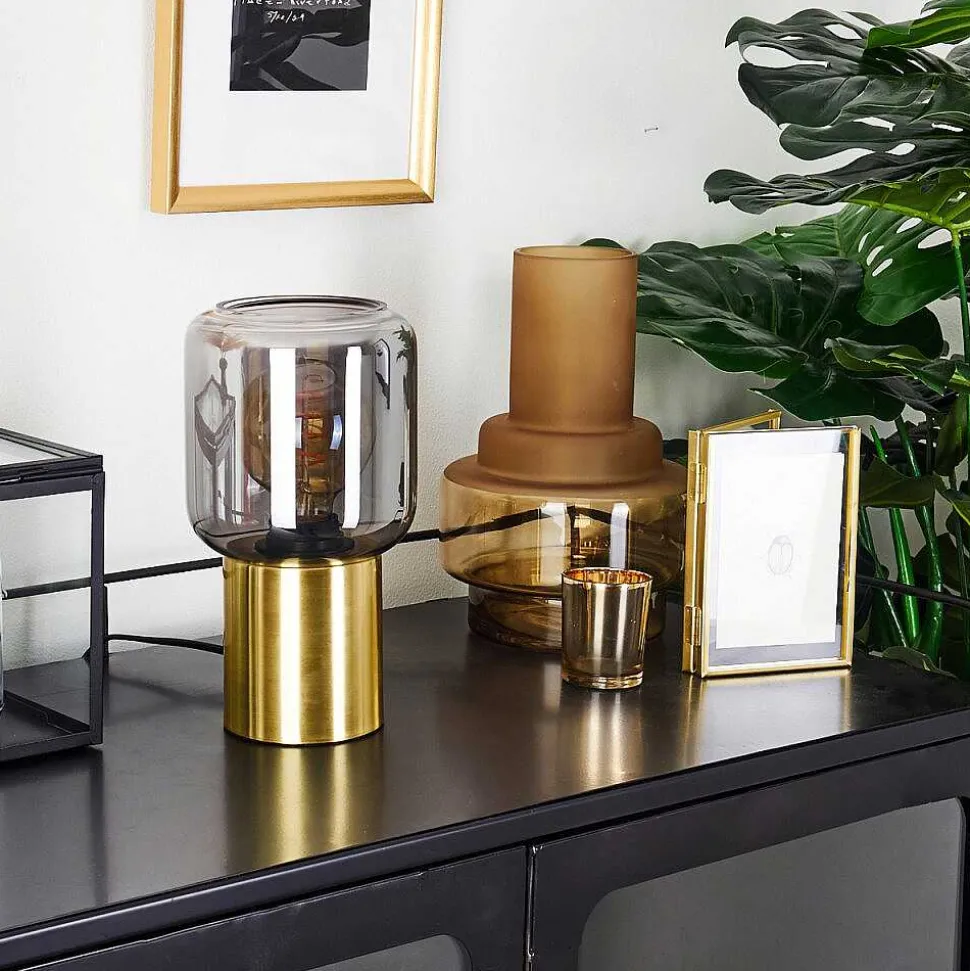 Lampe De Table Keppoch Laiton, 1 Lumiere