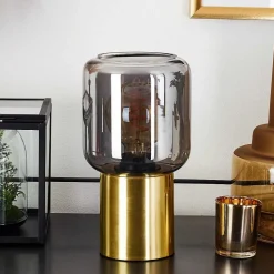 Lampe De Table Keppoch Laiton, 1 Lumiere