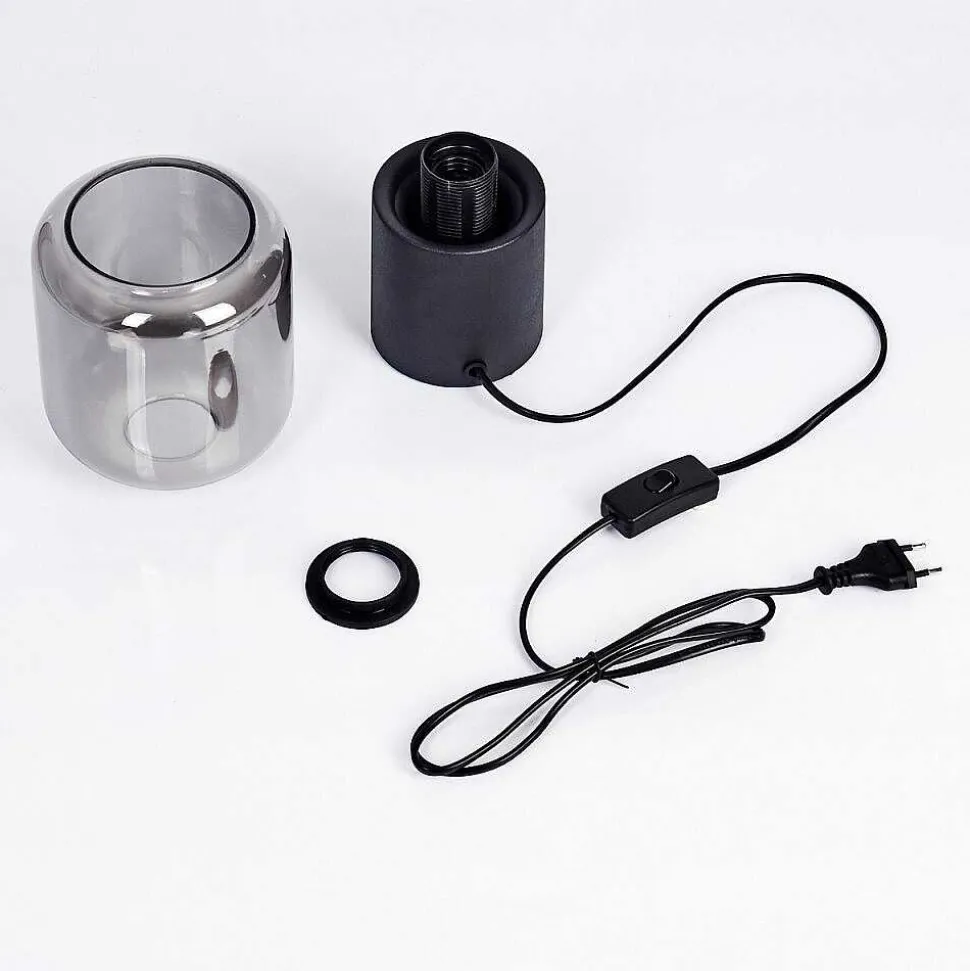 Lampe De Table Keppoch Noir, 1 Lumiere