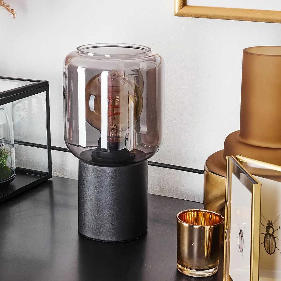 Lampe De Table Keppoch Noir, 1 Lumiere