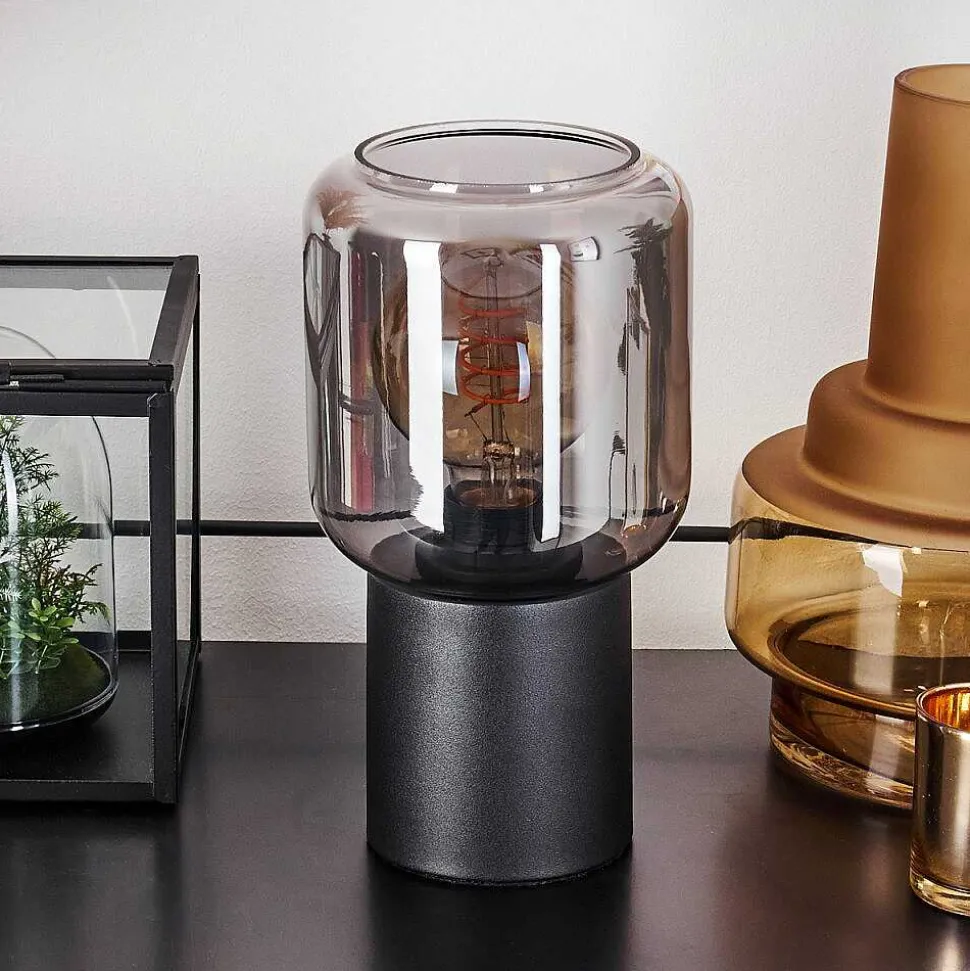 Lampe De Table Keppoch Noir, 1 Lumiere