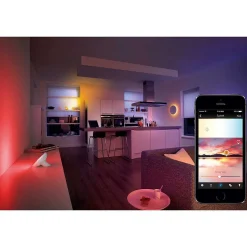 Lampe De Table, Kit D'Extension Philips Hue Ambiance White & Color Iris Led Transparent, Blanc, 1 Lumiere, Changeur De Couleurs