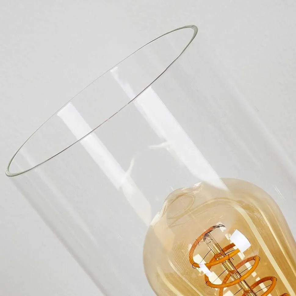 Lampe De Table Kumotu Chrome, Gris, 1 Lumiere