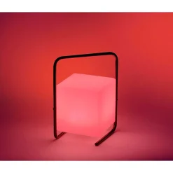 Lampe De Table Leuchten Direkt Keno Led Noir, 1 Lumiere, Telecommandes, Changeur De Couleurs