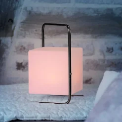 Lampe De Table Leuchten Direkt Keno Led Noir, 1 Lumiere, Telecommandes, Changeur De Couleurs