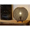 Lampe De Table Lucide Tahar Noir, 1 Lumiere