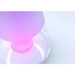 Lampe De Table Lutec Pepper Led Blanc, 1 Lumiere, Changeur De Couleurs