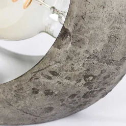 Lampe De Table Magredis Argent Oxyde, 1 Lumiere