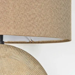 Lampe De Table Manariz Brun, 1 Lumiere