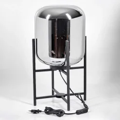 Lampe De Table Manzano Noir, 1 Lumiere