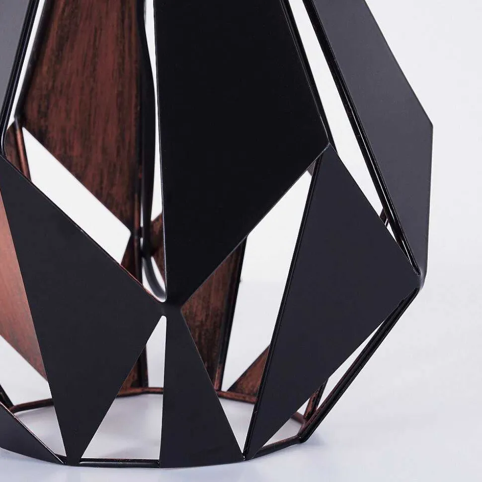 Lampe De Table Marang Cuivre, Noir, 1 Lumiere