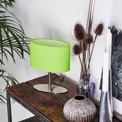 Lampe De Table Mavulu Nickel Mat, 1 Lumiere