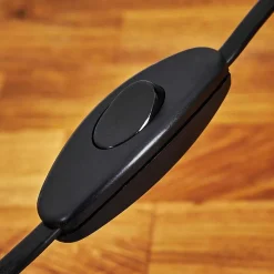 Lampe De Table Meldal Nickel Mat, Noir, 1 Lumiere