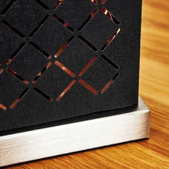 Lampe De Table Meldal Nickel Mat, Noir, 1 Lumiere