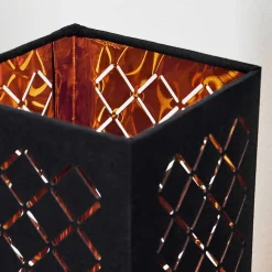 Lampe De Table Meldal Nickel Mat, Noir, 1 Lumiere