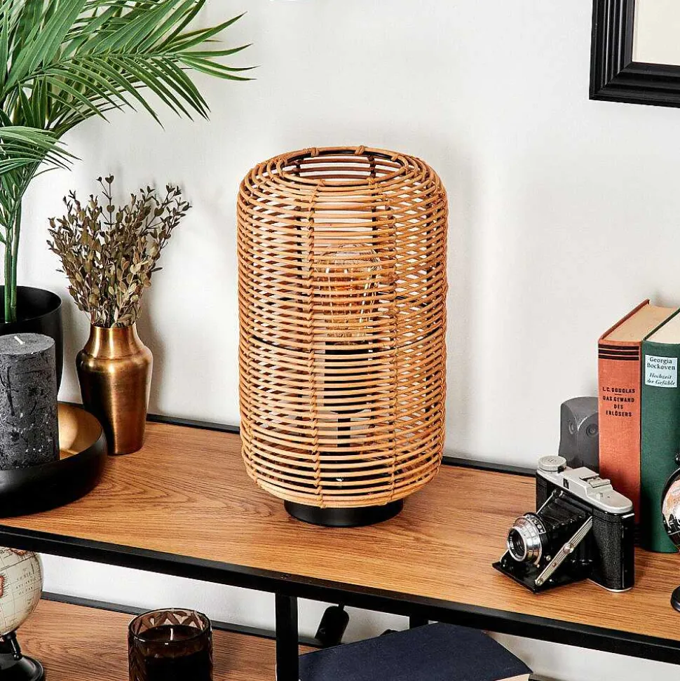 Lampe De Table Mulstrand Ecru, Noir, 1 Lumiere