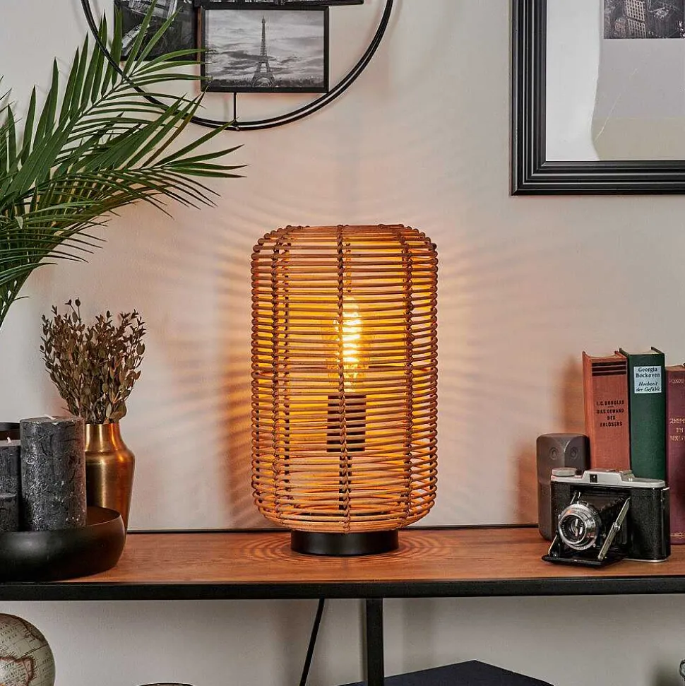 Lampe De Table Mulstrand Ecru, Noir, 1 Lumiere