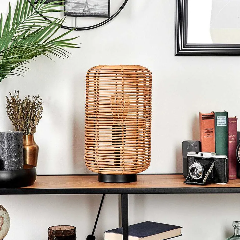 Lampe De Table Mulstrand Ecru, Noir, 1 Lumiere