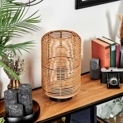 Lampe De Table Mulstrand Ecru, Noir, 1 Lumiere