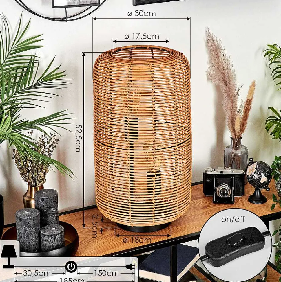 Lampe De Table Mulstrand Ecru, Noir, 2 Lumieres