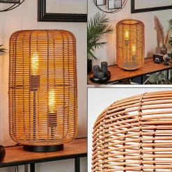 Lampe De Table Mulstrand Ecru, Noir, 2 Lumieres