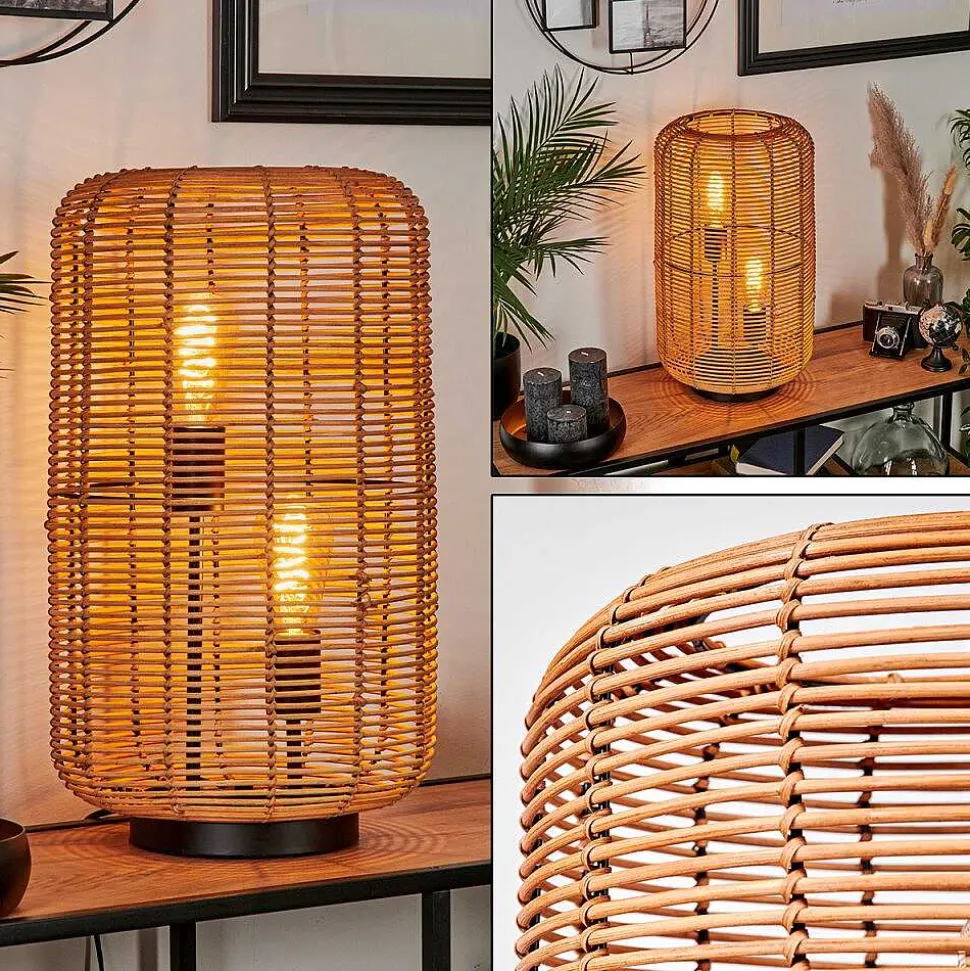 Lampe De Table Mulstrand Ecru, Noir, 2 Lumieres