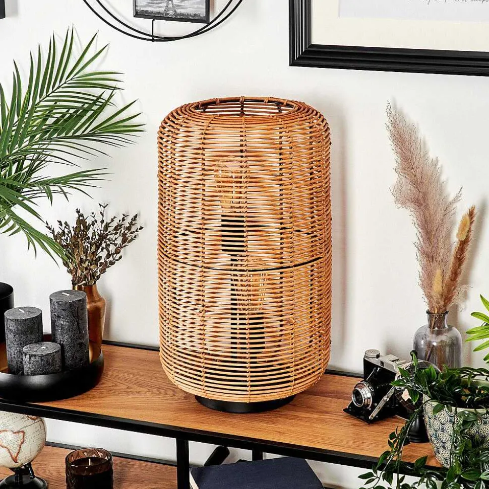 Lampe De Table Mulstrand Ecru, Noir, 2 Lumieres