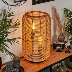 Lampe De Table Mulstrand Ecru, Noir, 2 Lumieres