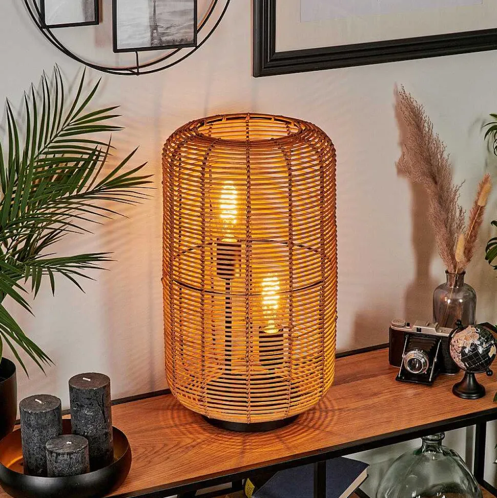 Lampe De Table Mulstrand Ecru, Noir, 2 Lumieres