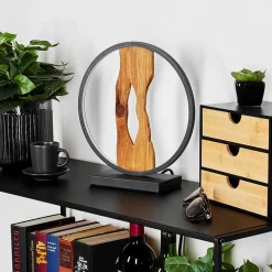 Lampe De Table Nevogilde Led Ecru, Noir, 1 Lumiere