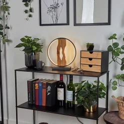 Lampe De Table Nevogilde Led Ecru, Noir, 1 Lumiere