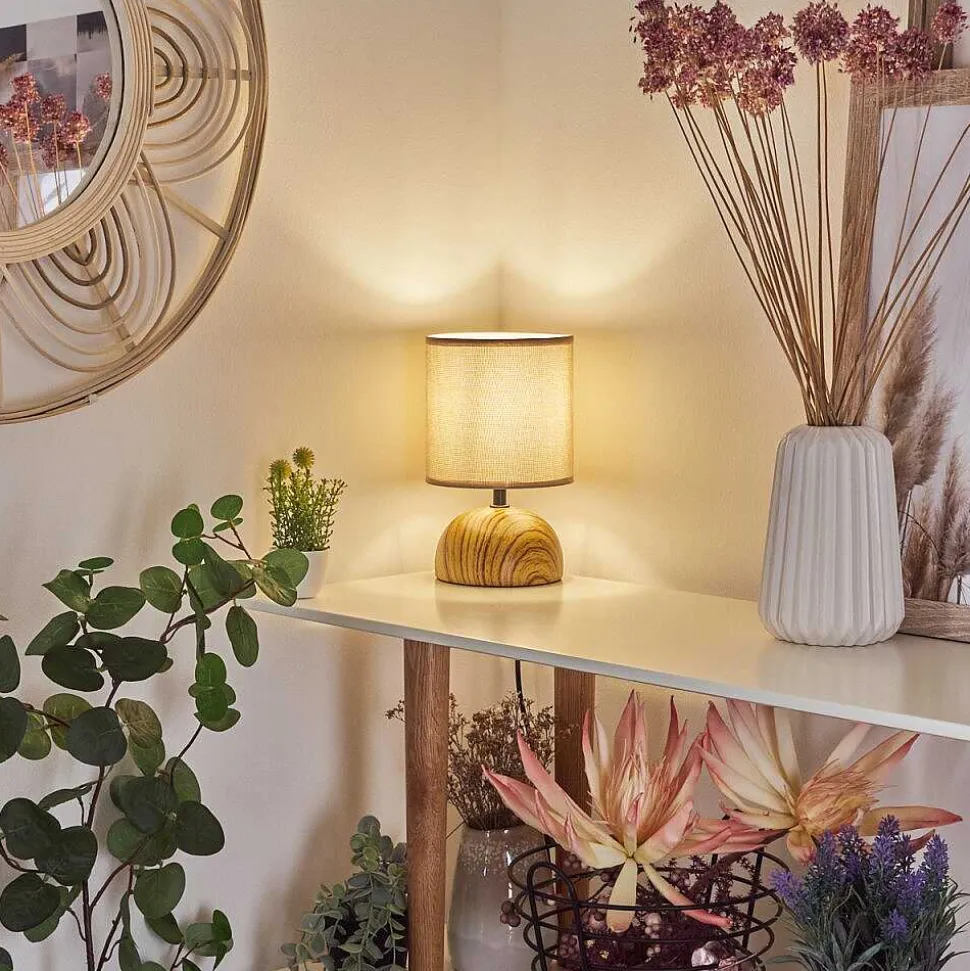 Lampe De Table Passila Couleur Bois, 1 Lumiere
