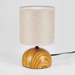 Lampe De Table Passila Couleur Bois, 1 Lumiere