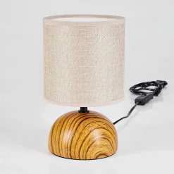 Lampe De Table Passila Couleur Bois, 1 Lumiere