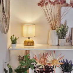 Lampe De Table Passila Couleur Bois, 1 Lumiere