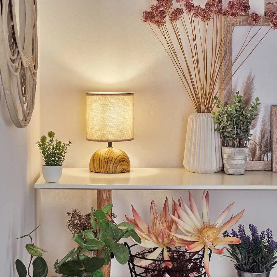 Lampe De Table Passila Couleur Bois, 1 Lumiere