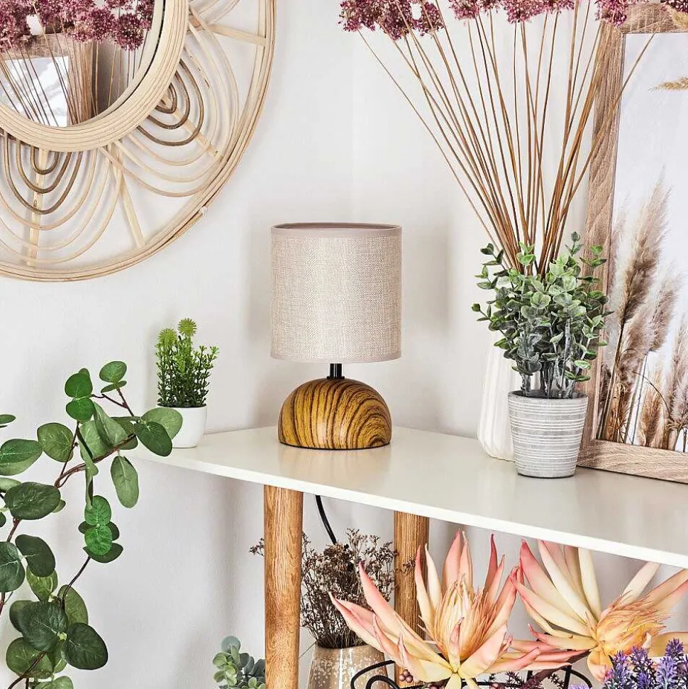 Lampe De Table Passila Couleur Bois, 1 Lumiere