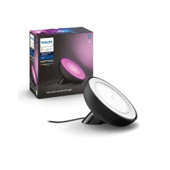 Lampe De Table Philips Hue Bloom Led Noir, 1 Lumiere, Changeur De Couleurs