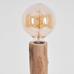 Lampe De Table Pozos Ecru, Noir, 1 Lumiere