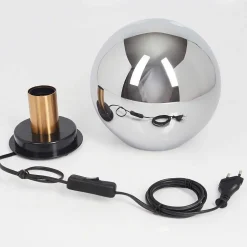 Lampe De Table Recoutas Noir, 1 Lumiere