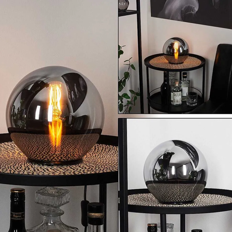 Lampe De Table Recoutas Noir, 1 Lumiere