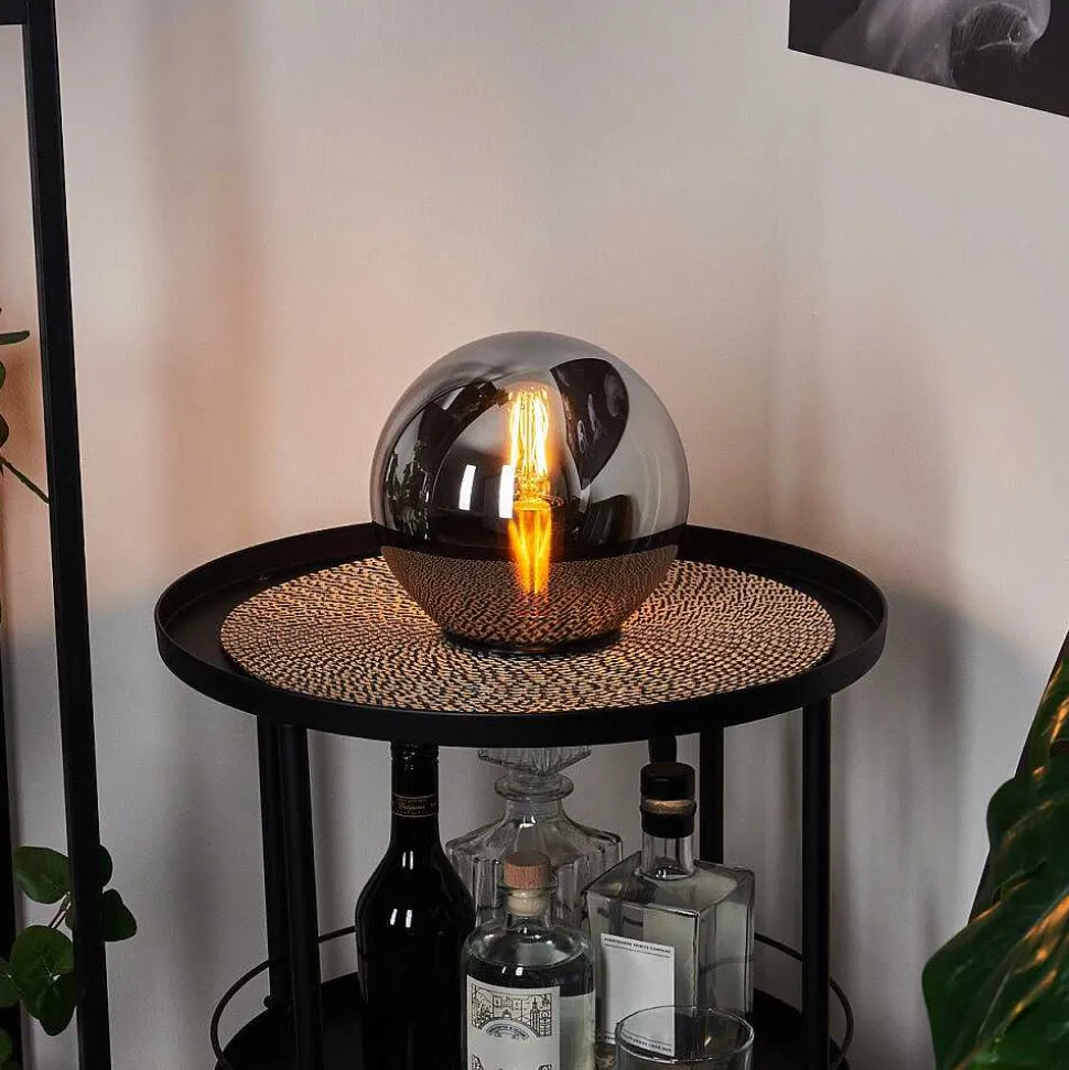 Lampe De Table Recoutas Noir, 1 Lumiere