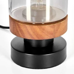 Lampe De Table Roxa Ecru, Noir, 1 Lumiere